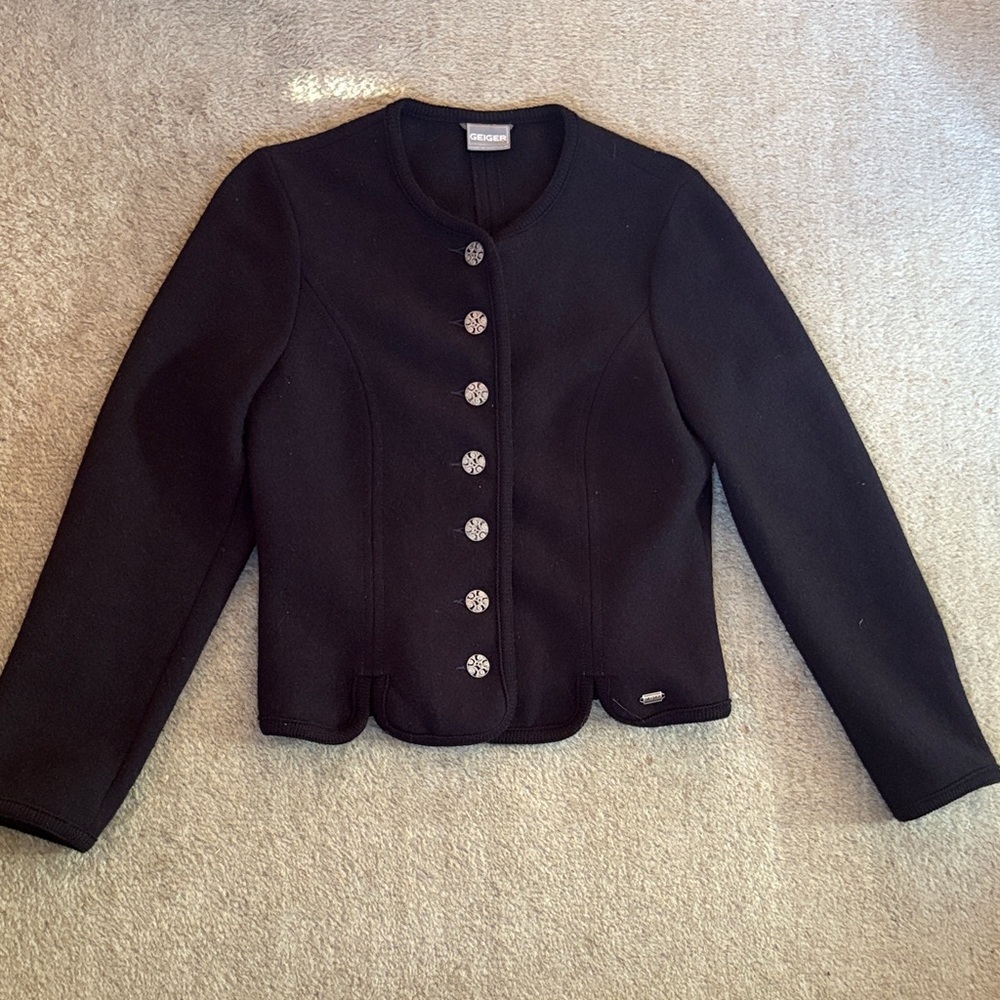 Vintage Geiger Women's Boiled Wool Jacket made in Austria size 36